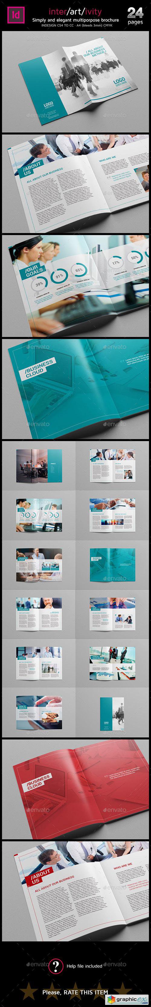 Clean A4 multipurpose brochure