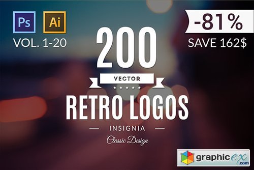 200 Retro Logos Part - All Volumes