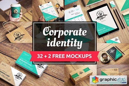30+2 Free Corporate Identity Mockups
