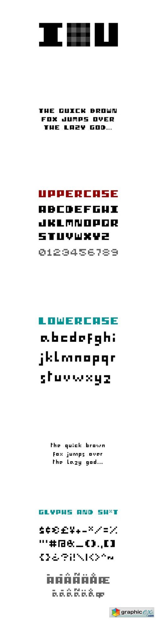 I PIXEL U - Typeface