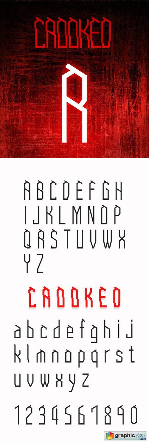 Crooked Font