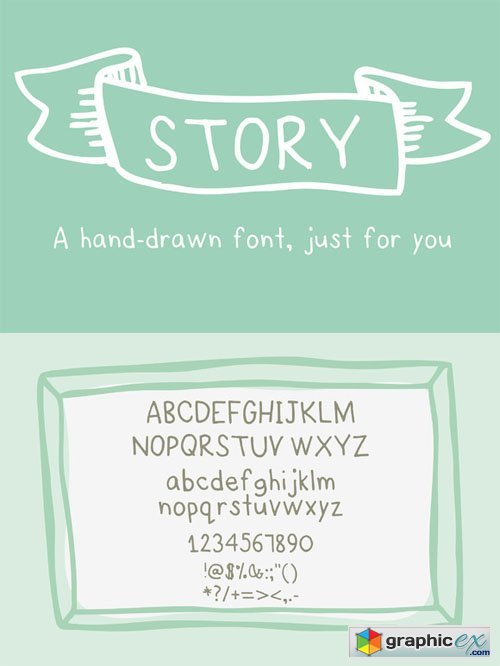 Story- a HandDrawn Font just for you