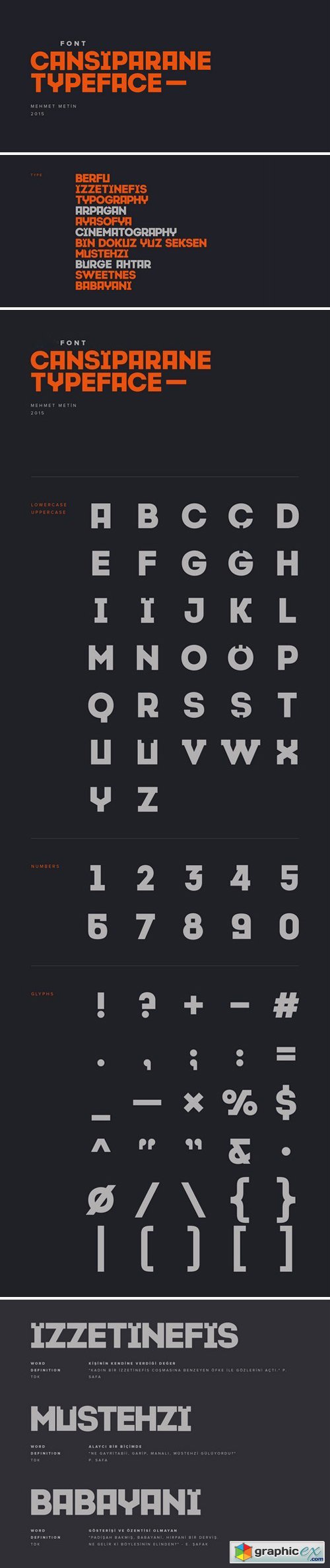 Cansiparane Typeface