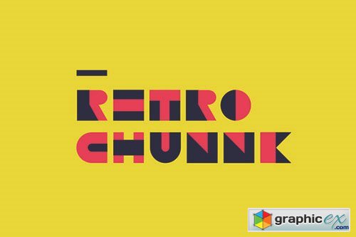 Retro Chunnk Vector Font