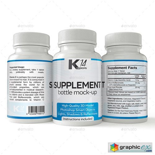 Supplement Bottle Mock-Up