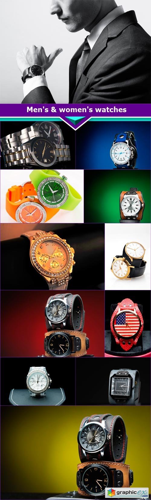 Men's & women's watches 12x JPEG