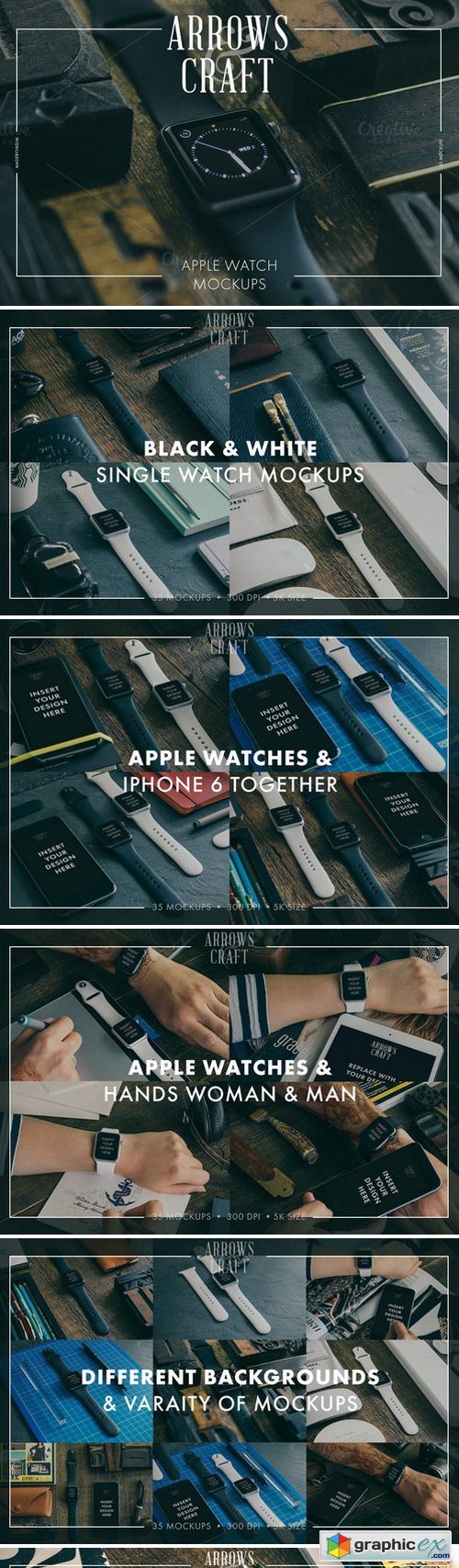 Arrows & Craft - Apple Watch Mockups