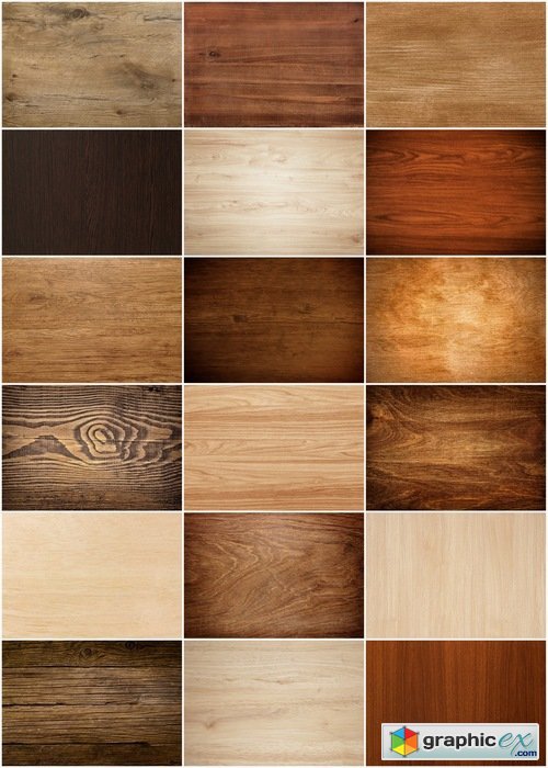 Texture of wooden flat planks - 23 HQ Jpg