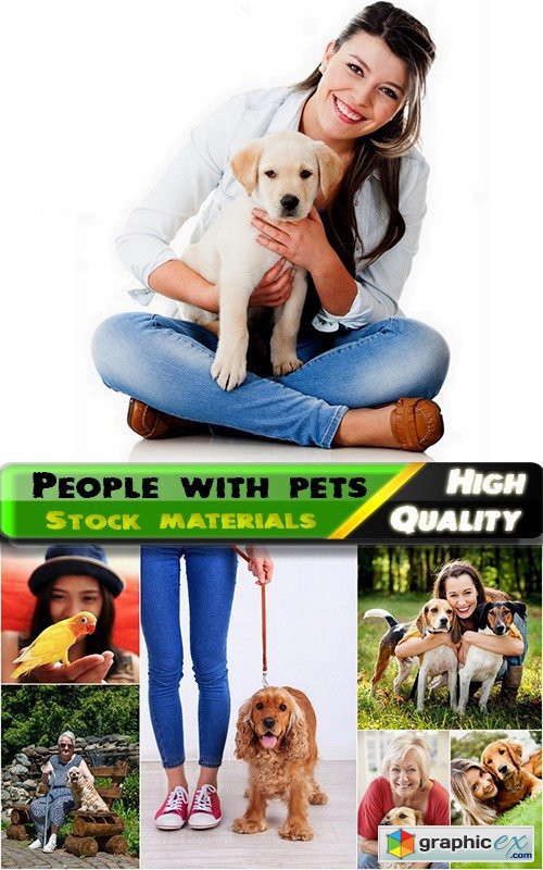 People with pets Stock images - 25 HQ Jpg