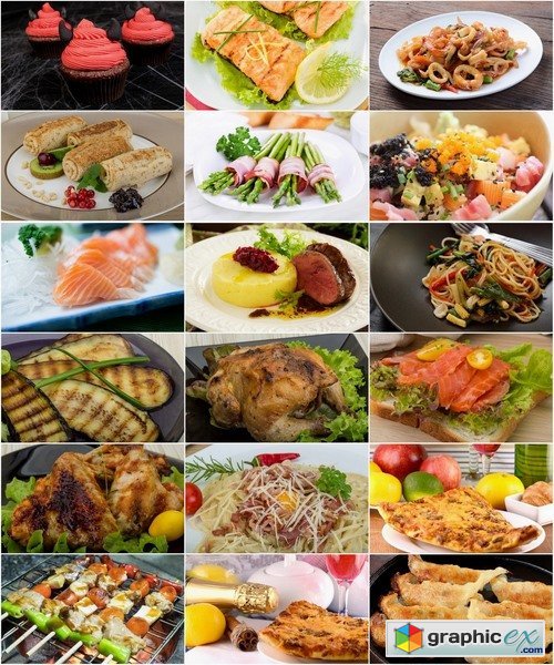 Collection of various types of food #2-25 UHQ Jpeg