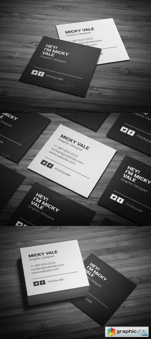 Black & White Business Card 155481