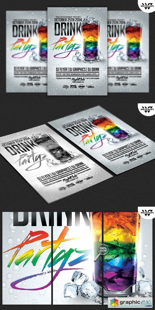 DRINK PARTY Flyer Template