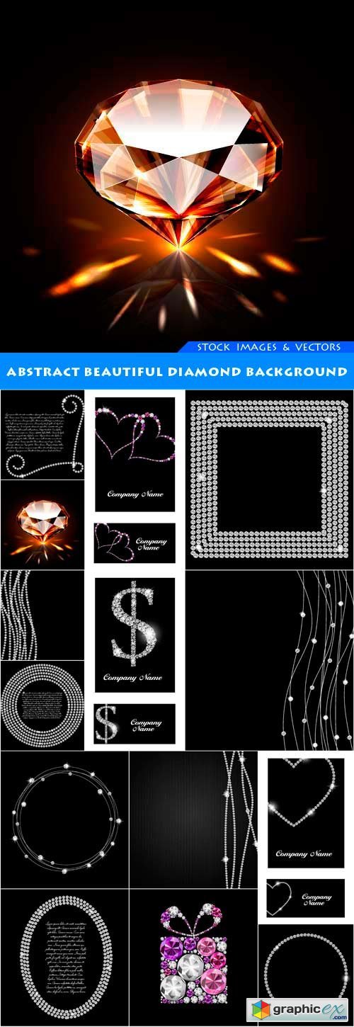 Abstract beautiful diamond background 14X EPS