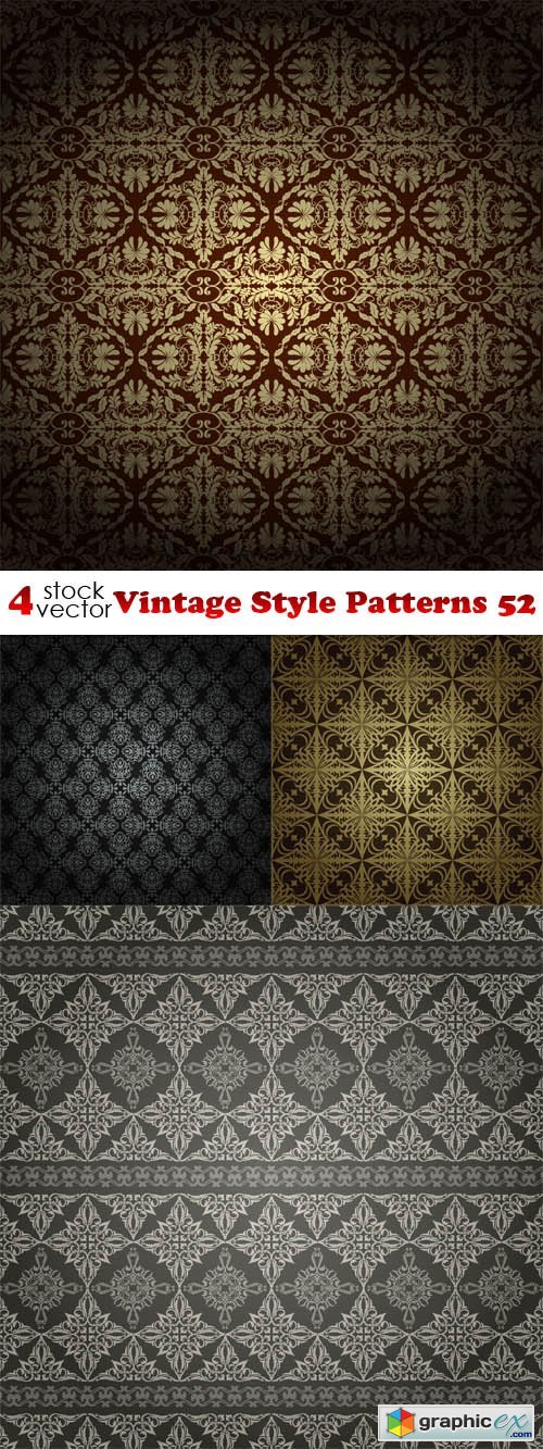 Vectors - Vintage Style Patterns 52