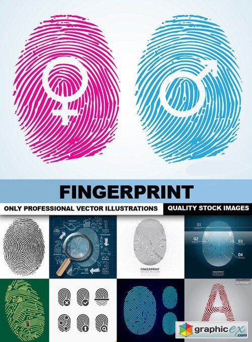 Fingerprint - 25 Vector