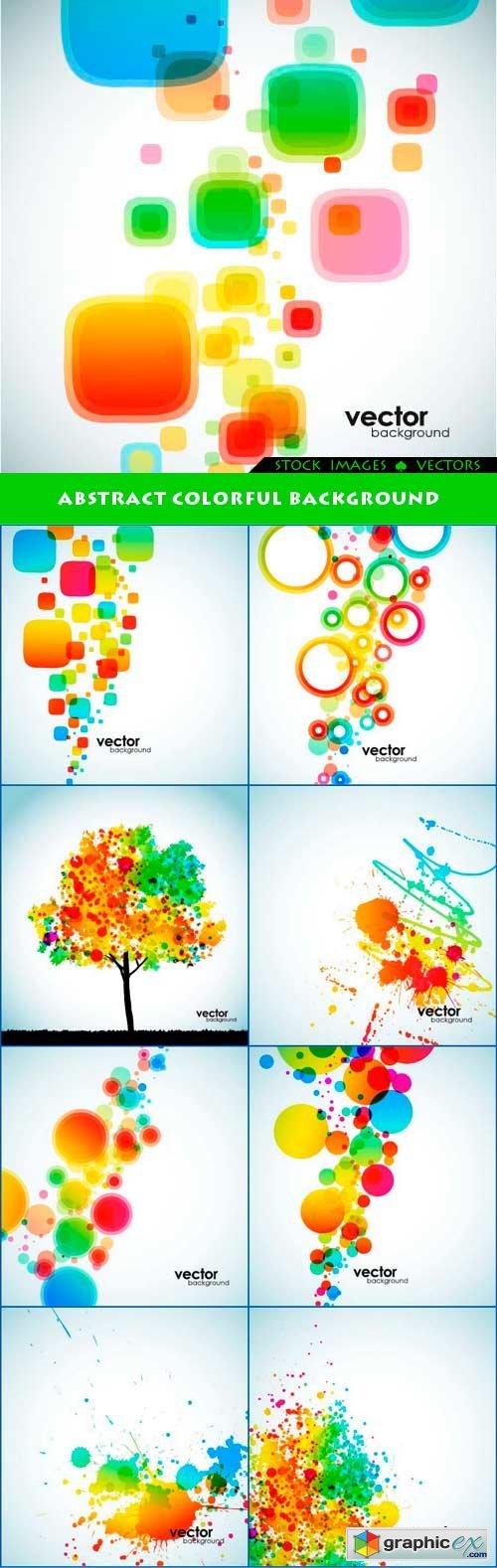 Abstract colorful background 10x EPS