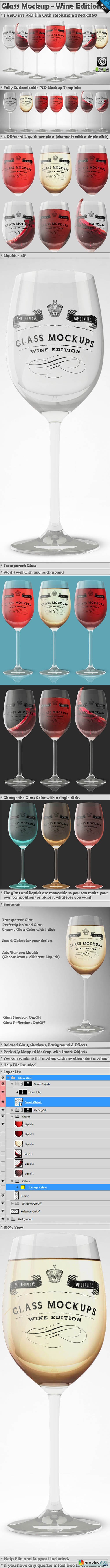 Glass Mockup - Wine Glass Mockup 9