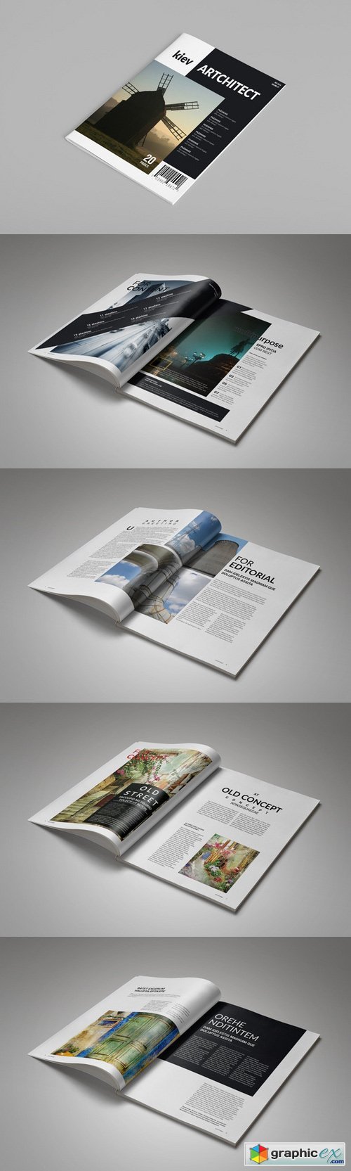 InDesign Magazine Template 20 Pages