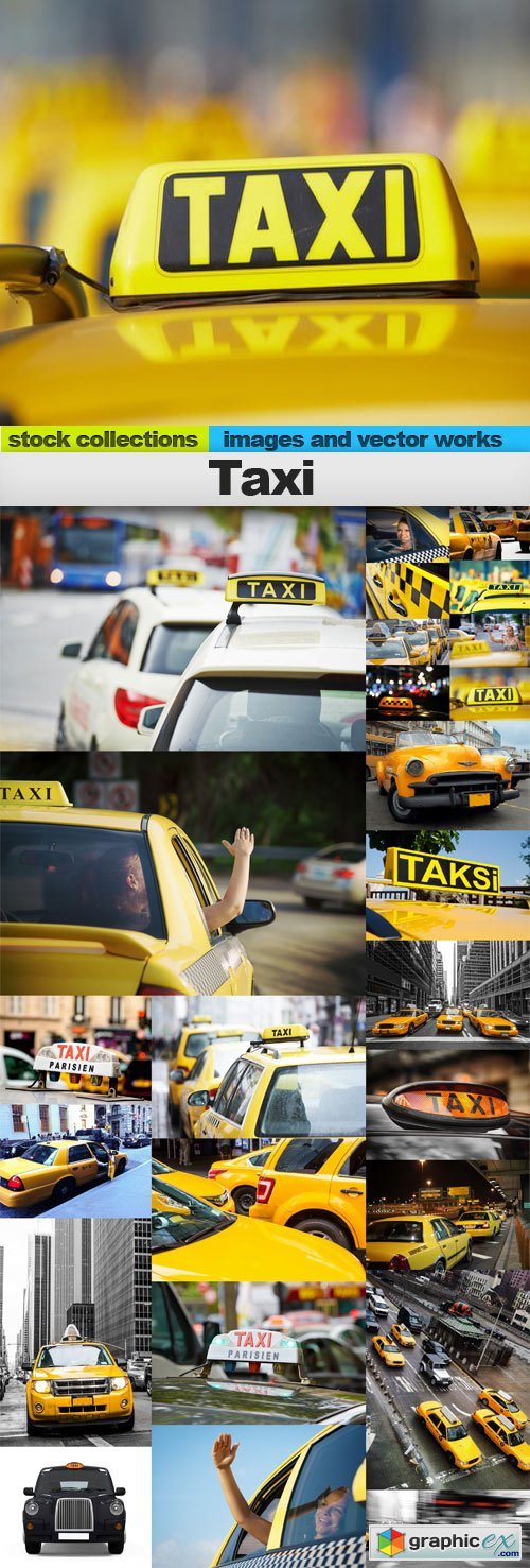 Taxi, 25 x UHQ JPEG