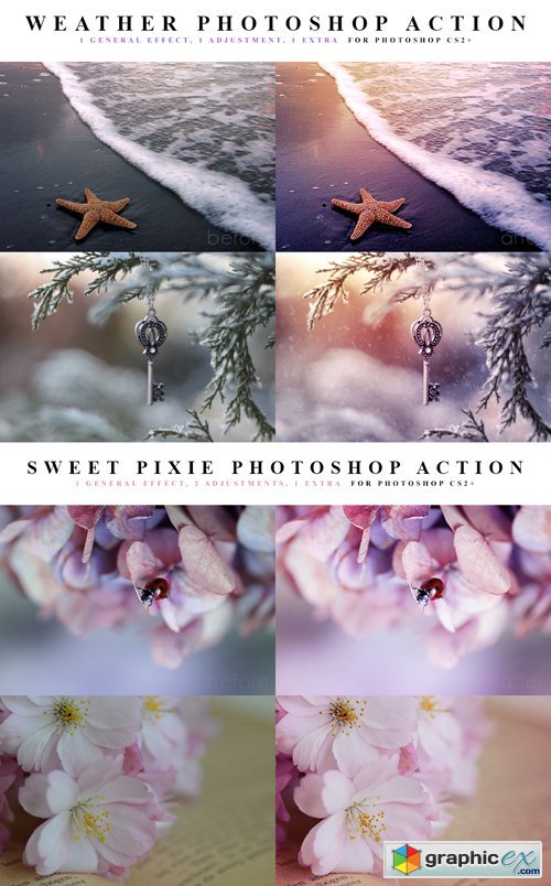Photoshop Actions - Weather & Sweet