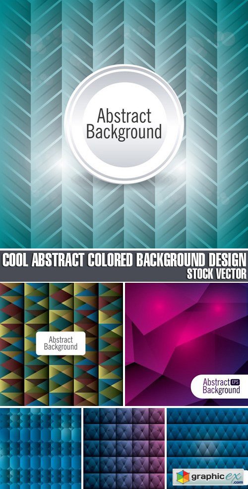 Stock Vectors - Cool Abstract Colored Background Design, Vector Illustration