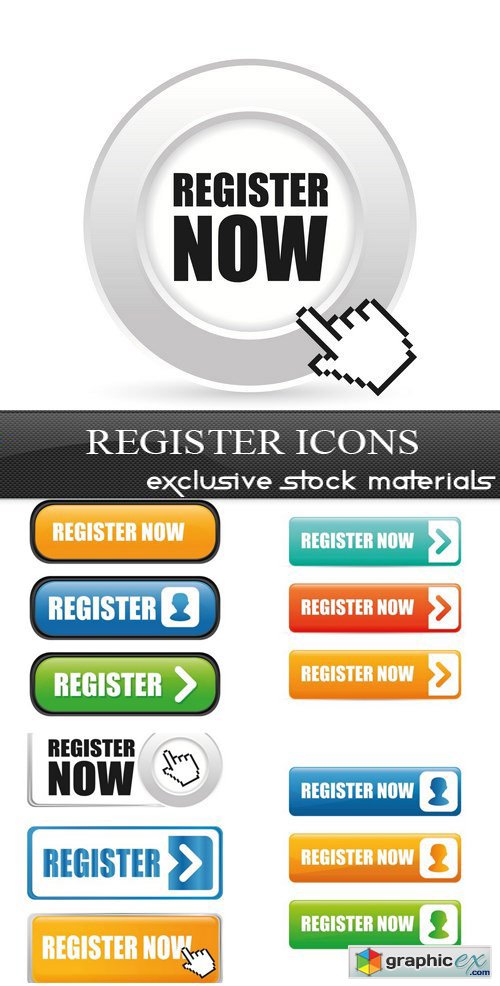 Register Icons - 5xEPS