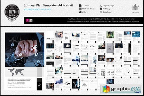 Business Plan Template - A4 Portrait