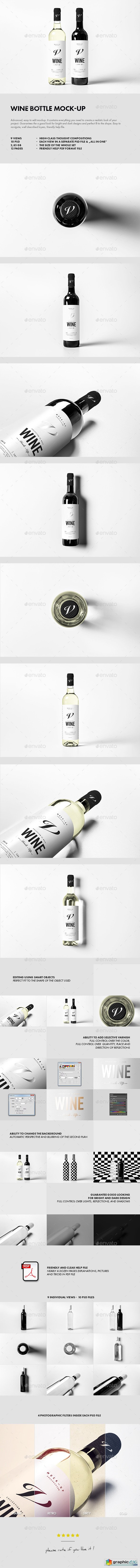 Wine Bottle Mock-up