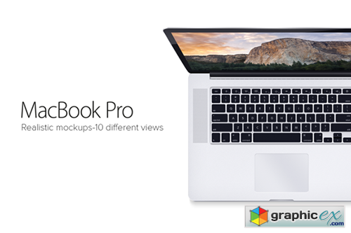 Realistics mockup-Apple Macbook Pro