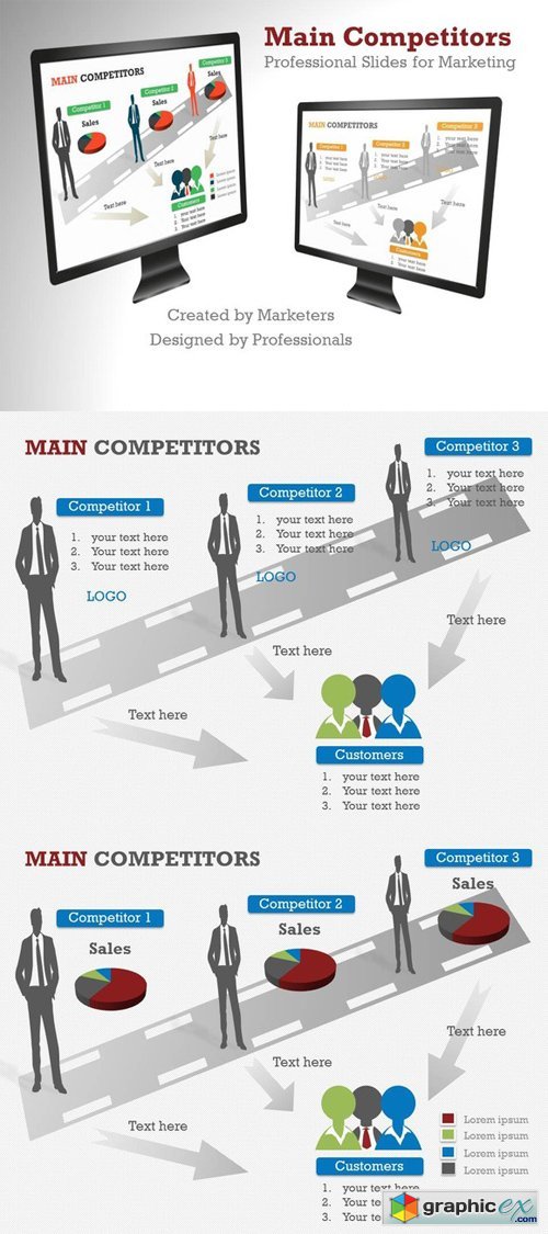 Main Competitors PowerPoint Template