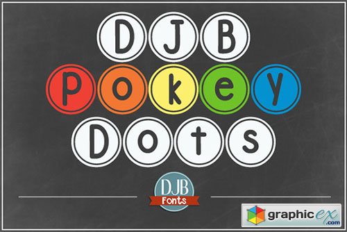 DJB Pokey Dots Font