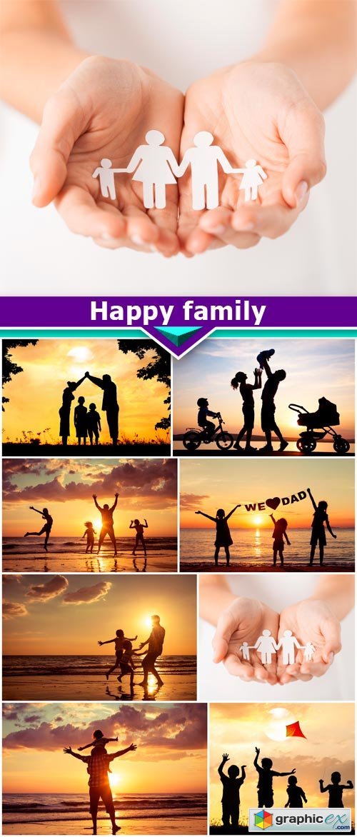 Happy family 8X JPEG