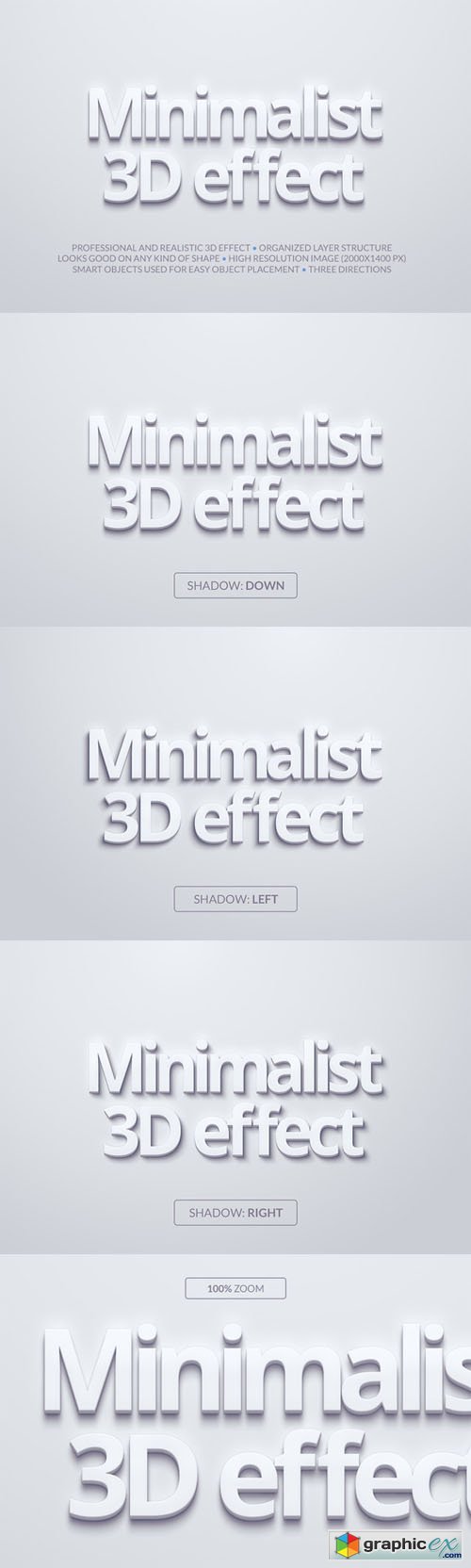 Minimalist 3D Effect