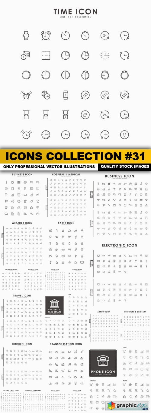 Icons Collection #31 - 22 Vector