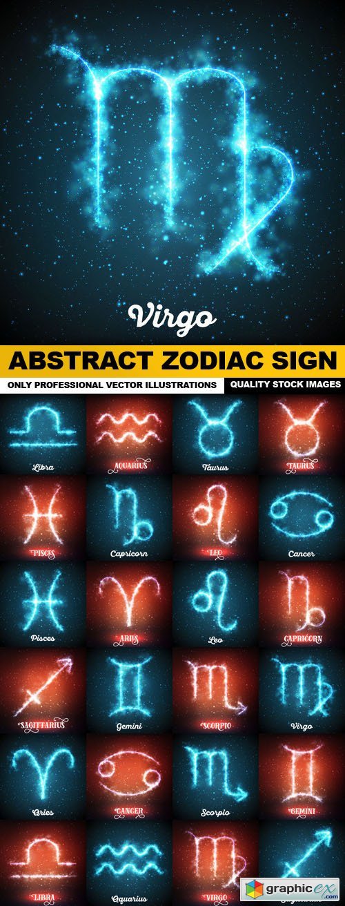 Abstract Zodiac Sign - 24 Vector