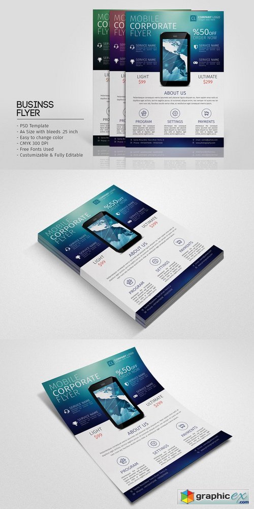 Mobile Promotion Flyer Template