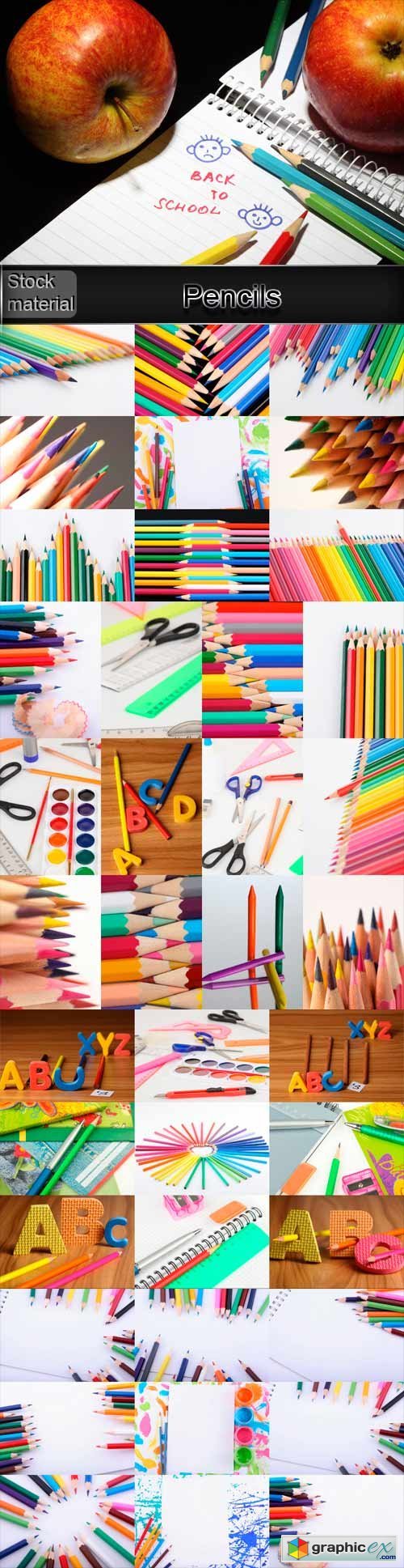 Pencils, paint, stationery products
