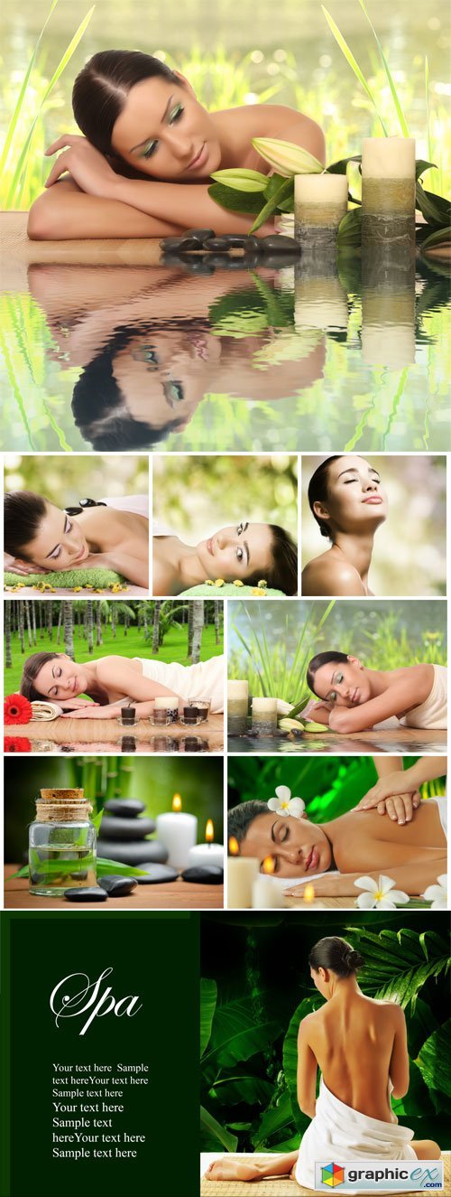 Women and spa treatments, massage - Stock photo