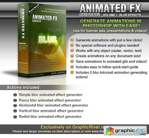 Animated FX Generator vol. 1: Animated Blur FX