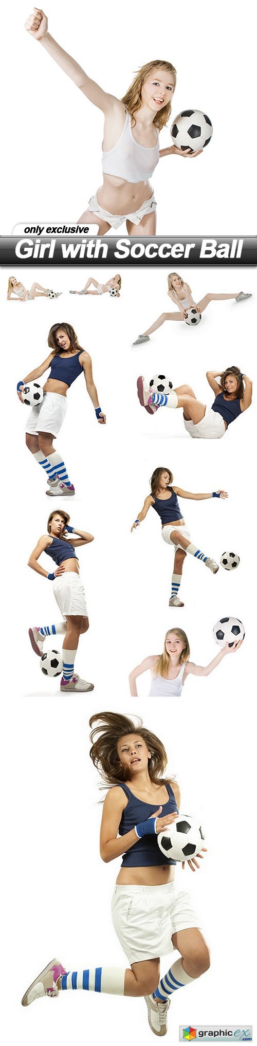 Girl with Soccer Ball - 10 UHQ JPEG