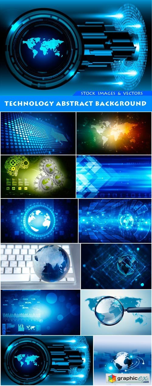 Technology Abstract Background 12X EPS