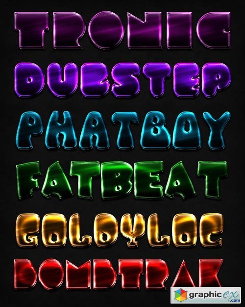 Dubstep Text Styles for Photoshop