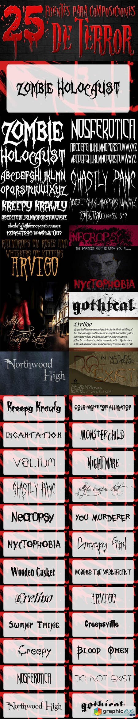 25 Creepiest Fonts For Horror Effects