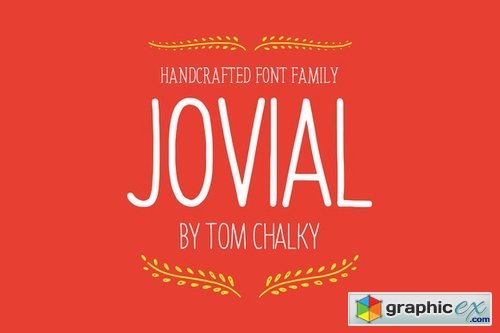Jovial Font Family + Bonus Elements!