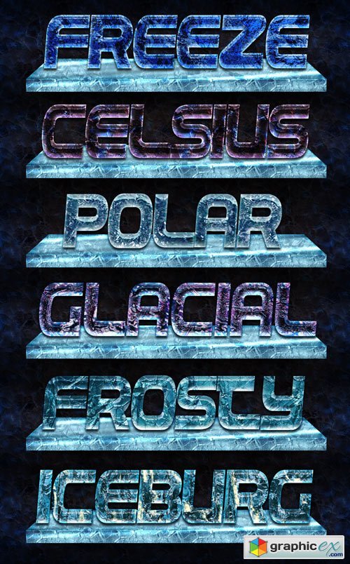 Ice Layer Styles for Photoshop