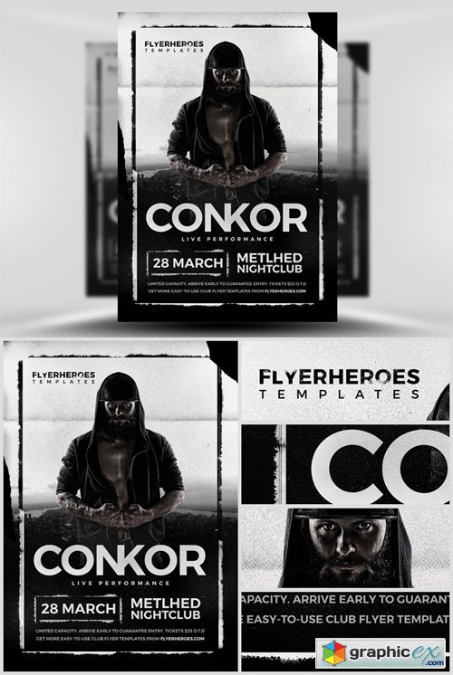 Conkor Flyer Template