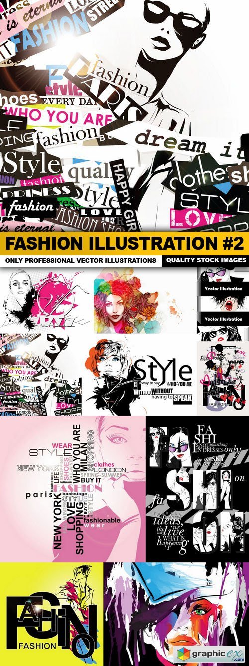Fashion Illustration #2 - 10 Vector