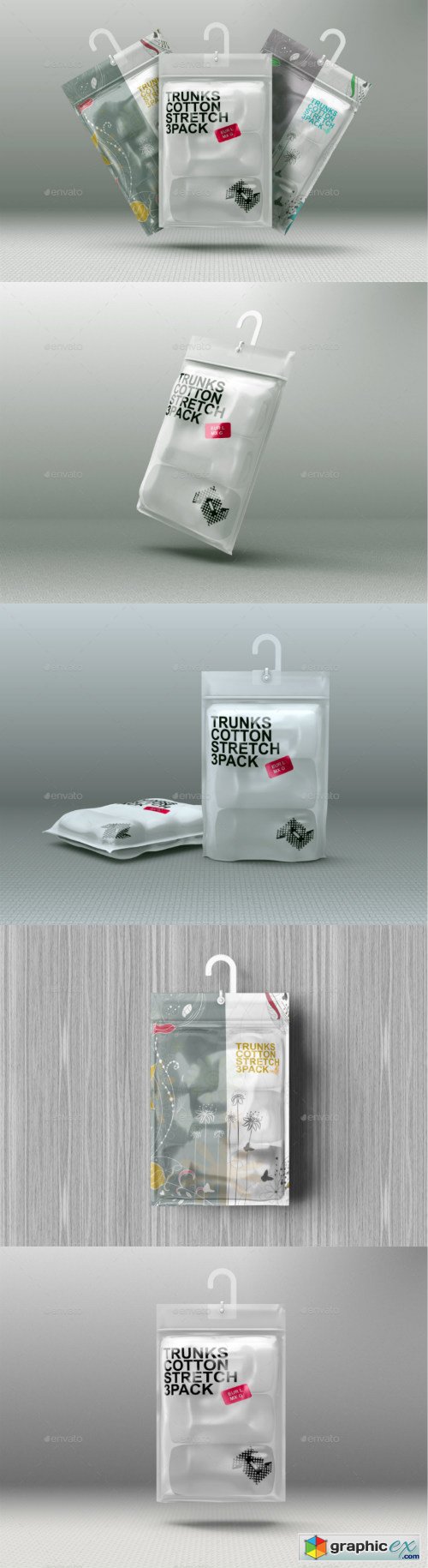 Hanging Storage Product Bag Pouch Mockup