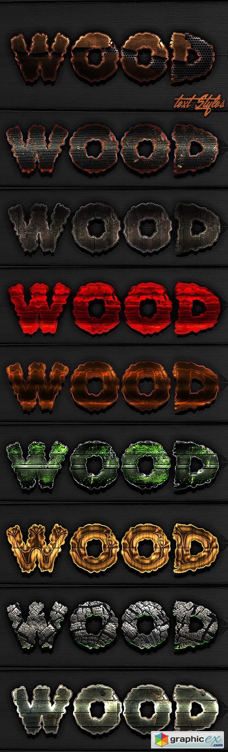 Best Wood Text Styles