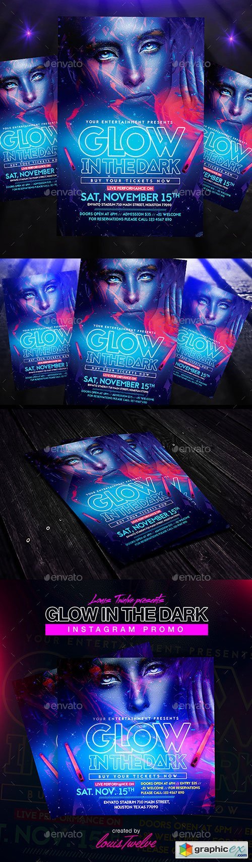 Glow in the Dark | Flyer + Instagram Promo